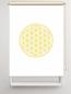 Preview: Rollo Blume des Lebens gelb blanco